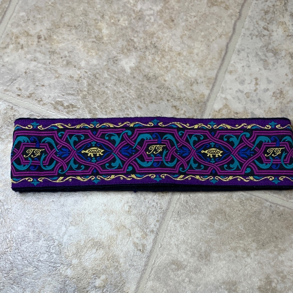 Turtle Fur Ski Bum Ear Warmer‎ Elegant Purple and Blue Patterned Headband